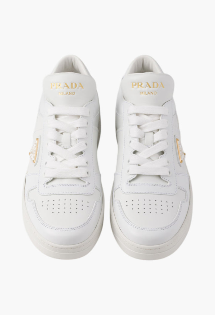 White - Downtown Leather Sneakers - GLAM MODA