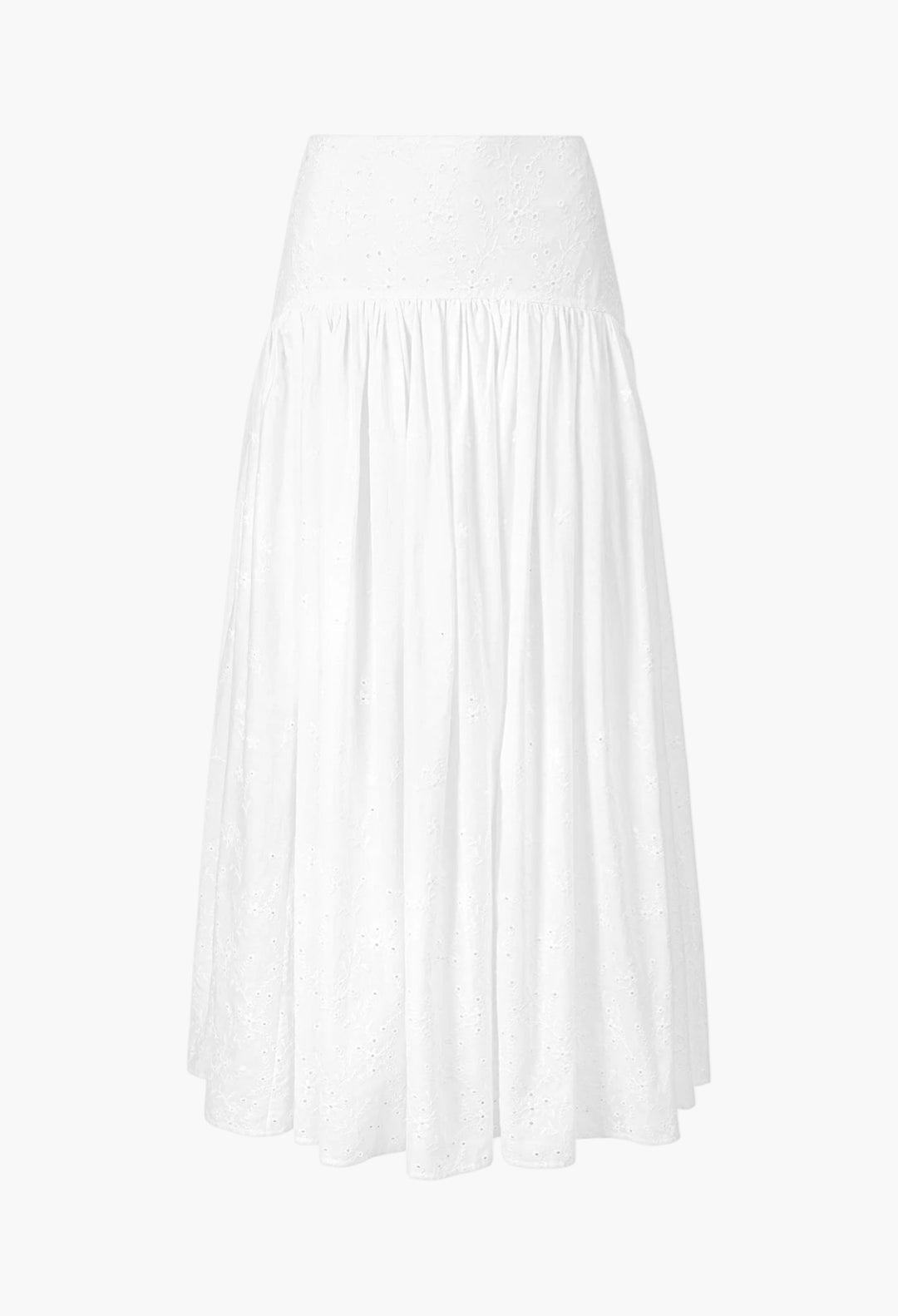 White Eyelet - Procida  Skirt - GLAM MODA