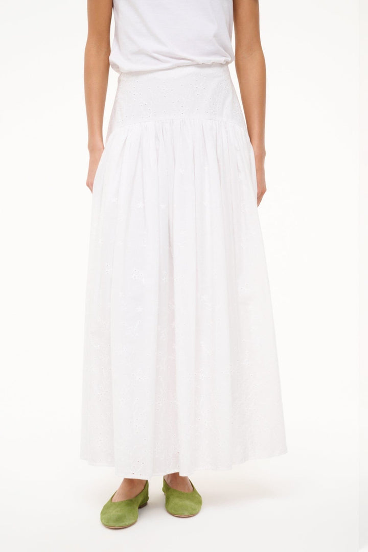 White Eyelet - Procida  Skirt - GLAM MODA