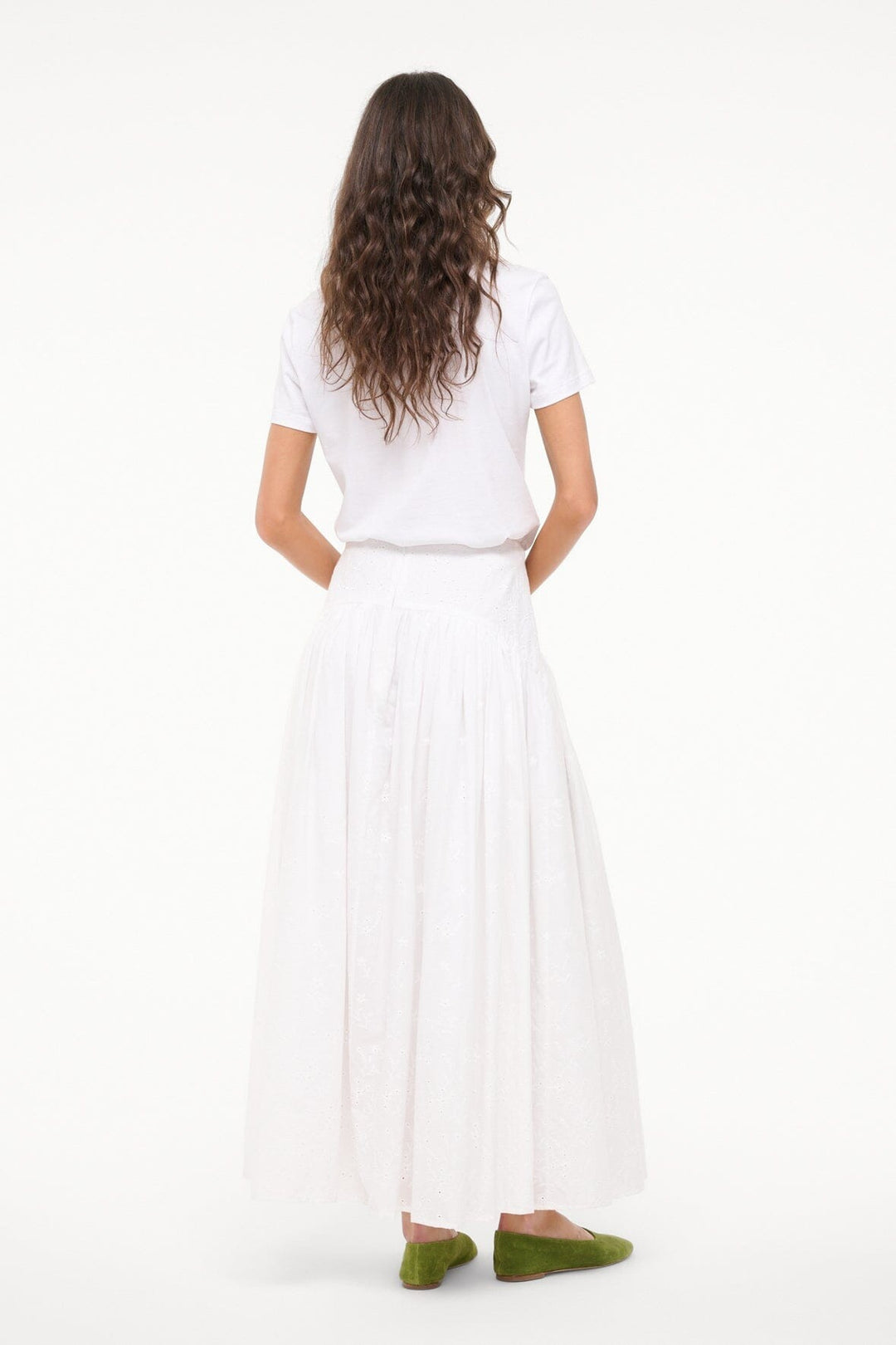 White Eyelet - Procida  Skirt - GLAM MODA