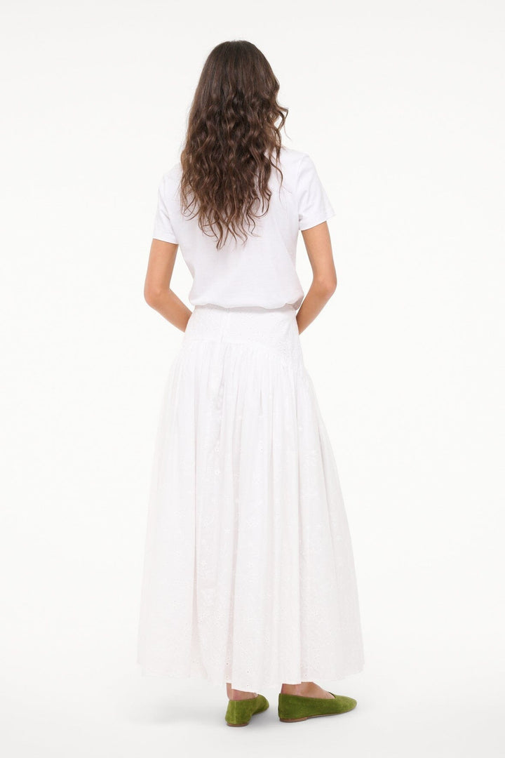 White Eyelet - Procida  Skirt - GLAM MODA