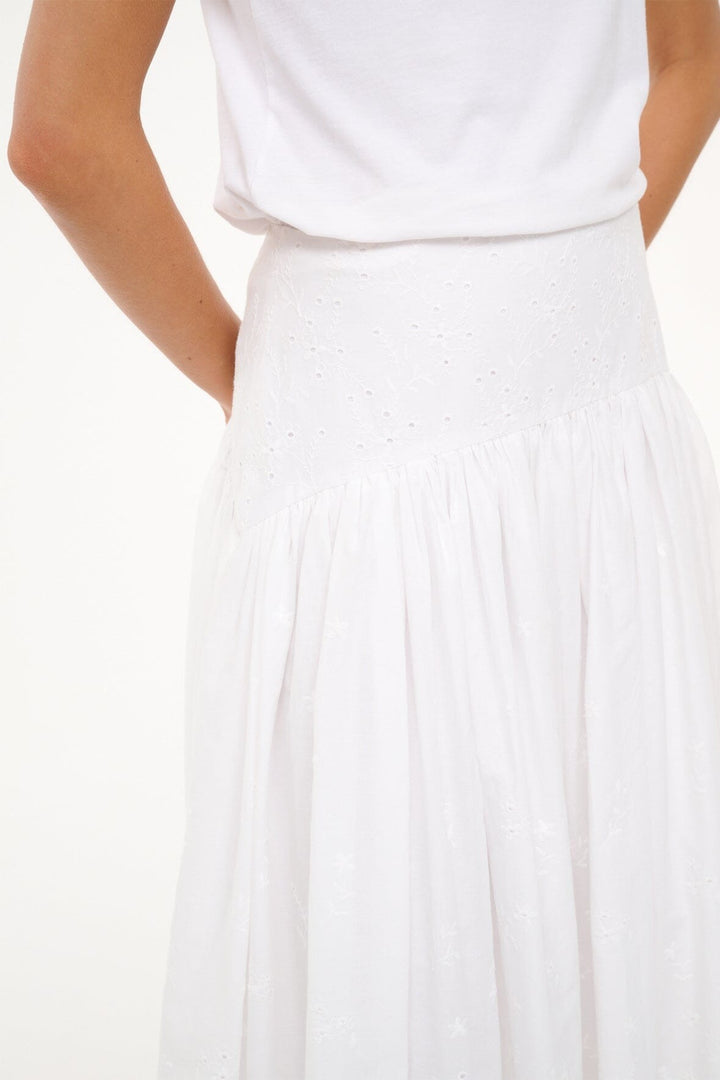 White Eyelet - Procida  Skirt - GLAM MODA