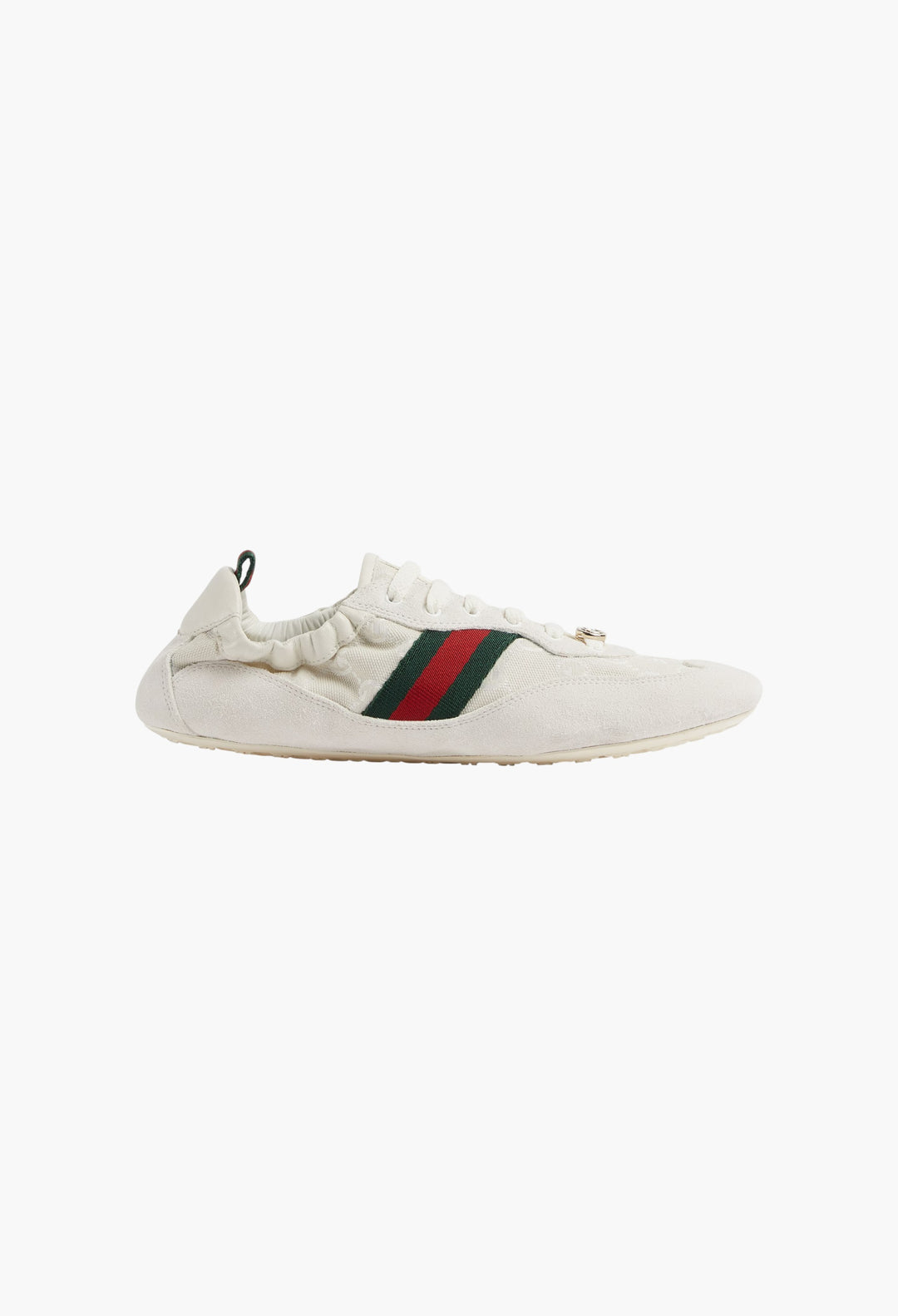 White GG Canvas - Women's Gucci Shift Sneaker - GLAM MODA
