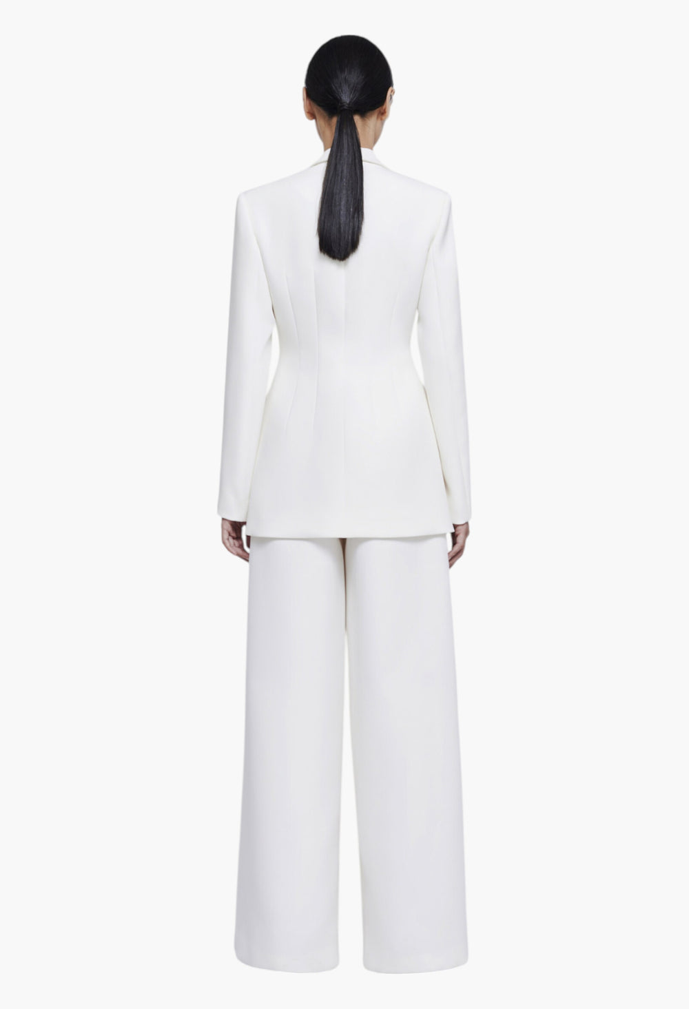 White - Hida Trousers - GLAM MODA