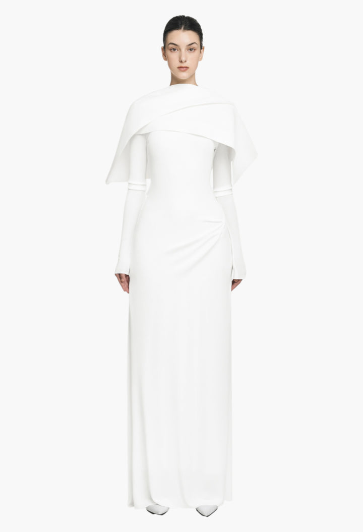 White - Lela Dress - GLAM MODA