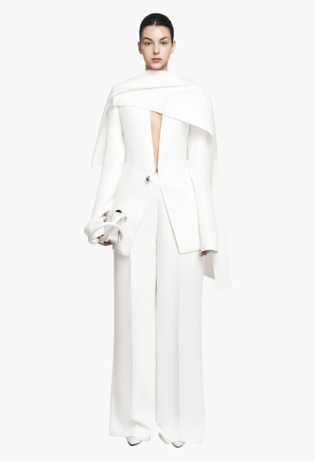 White - Mika Blazer - GLAM MODA