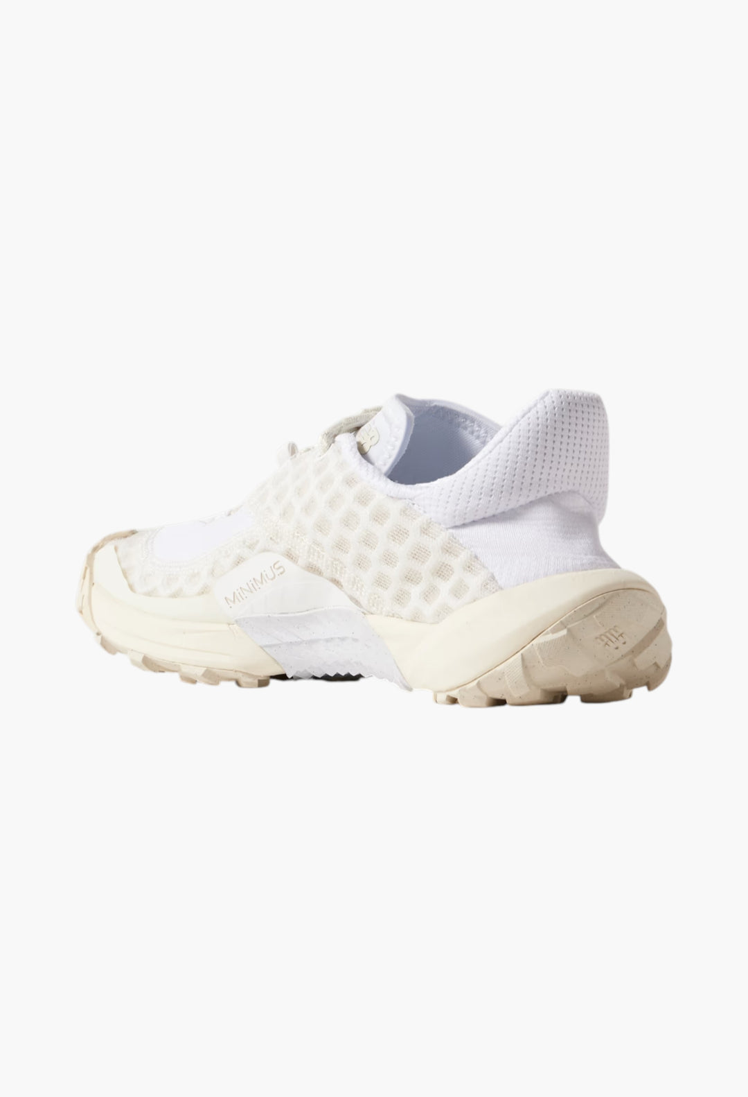 White - Minimus Rubber-Trimmed Mesh Sneakers - GLAM MODA