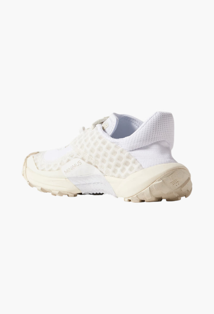 White - Minimus Rubber-Trimmed Mesh Sneakers - GLAM MODA
