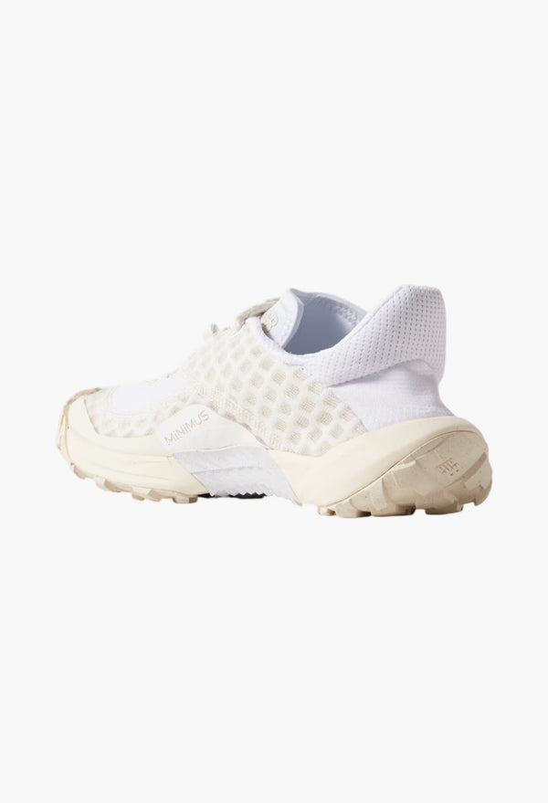 White - Minimus Rubber-Trimmed Mesh Sneakers