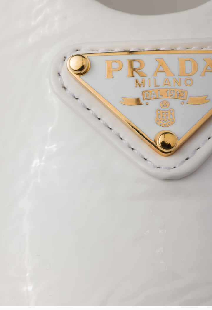 White Naplak Patent Leather Ballerinas - GLAM MODA