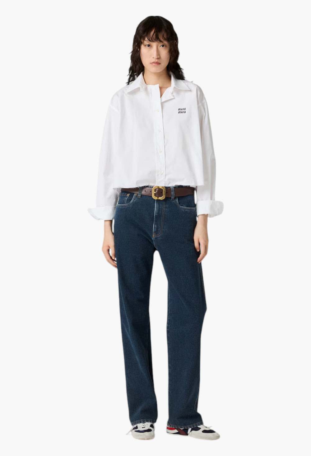 White - Poplin Shirt - GLAM MODA