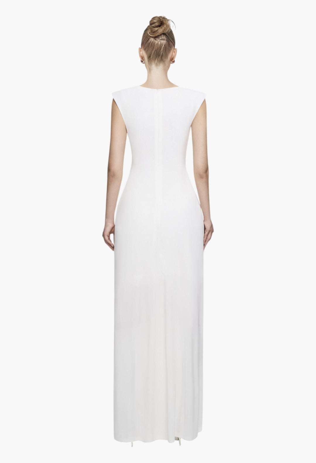 White - Rosy Dress - GLAM MODA