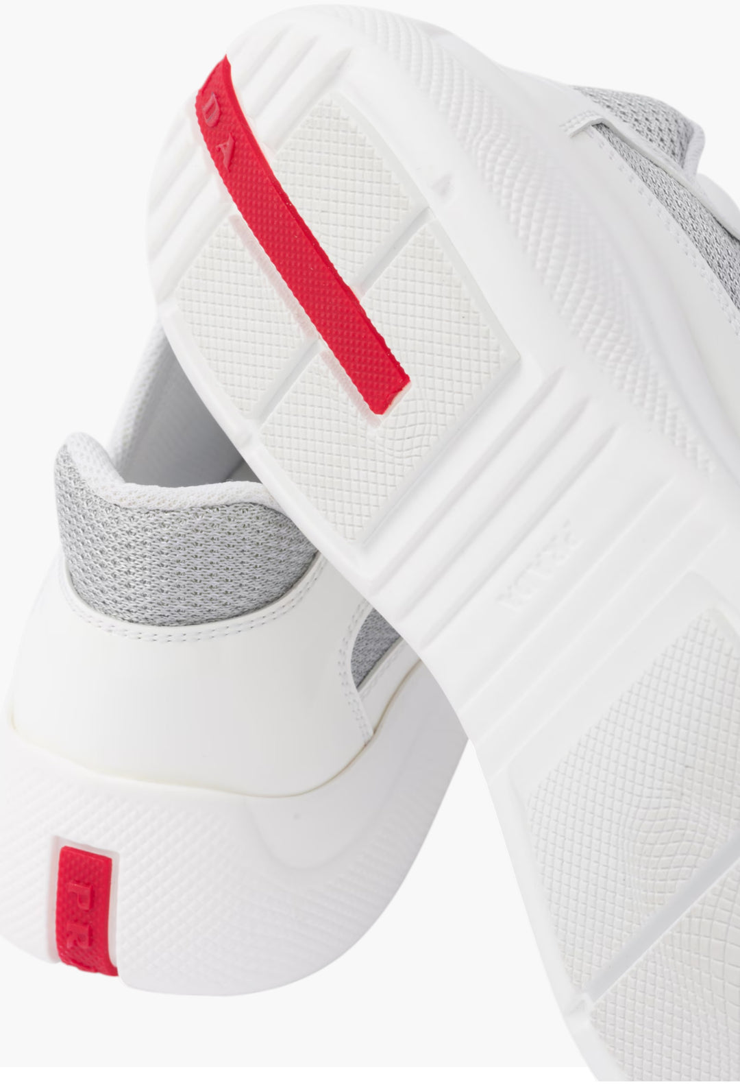 White/Silver - Prada America's Cup Biker Fabric Sneakers - GLAM MODA