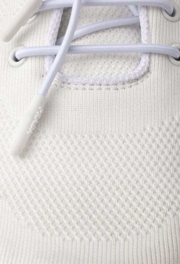 White - Stretch Knit Sneakers - GLAM MODA