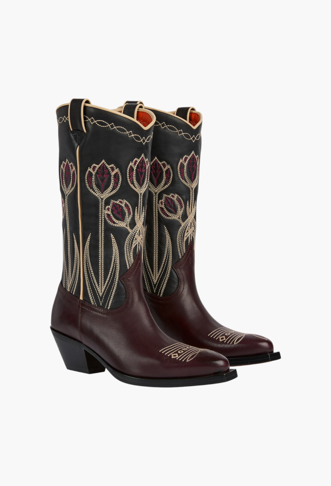Women's Boot With Embroidery - GLAM MODA