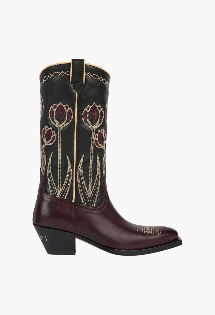 Women's Boot With Embroidery - GLAM MODA