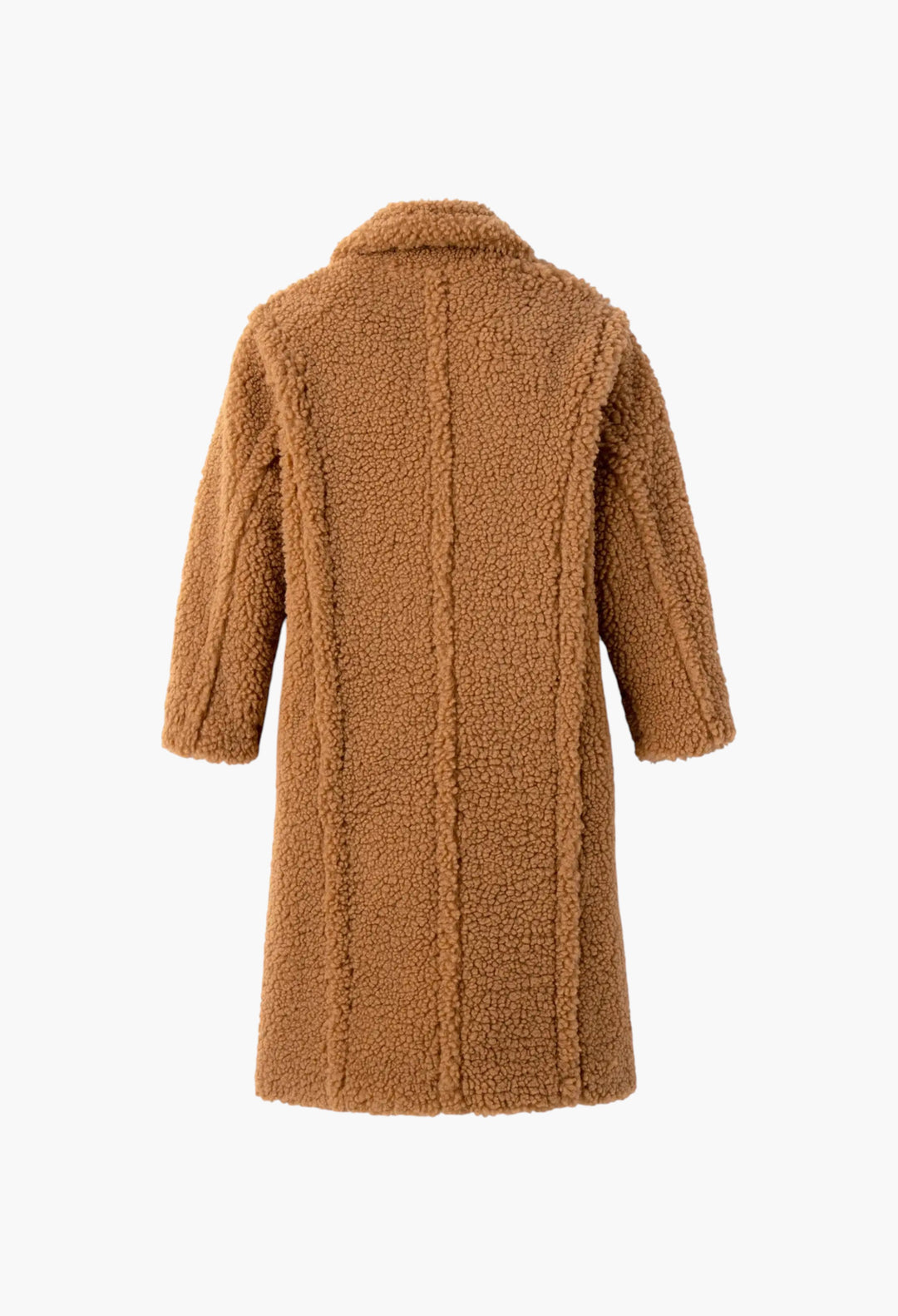 Women's Gertrude Long Teddy Coat - GLAM MODA