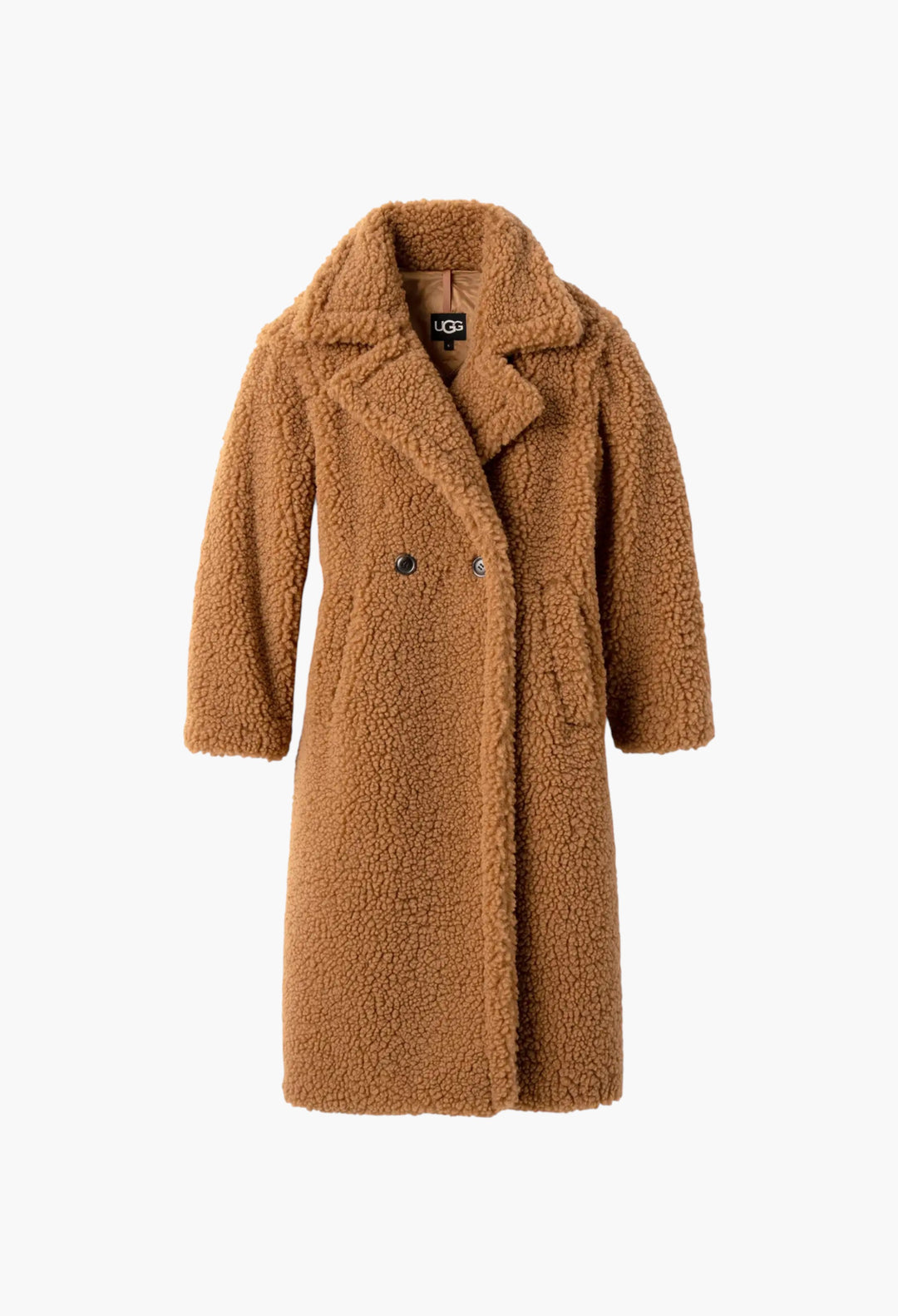 Women's Gertrude Long Teddy Coat - GLAM MODA