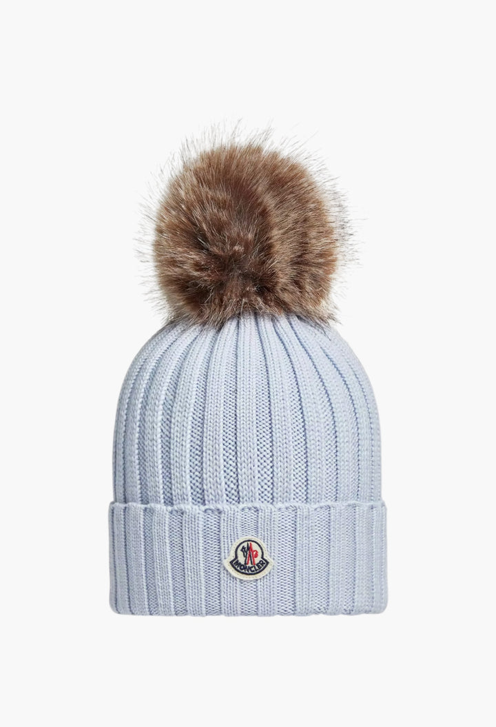 Wool Beanie With Pom Pom - GLAM MODA