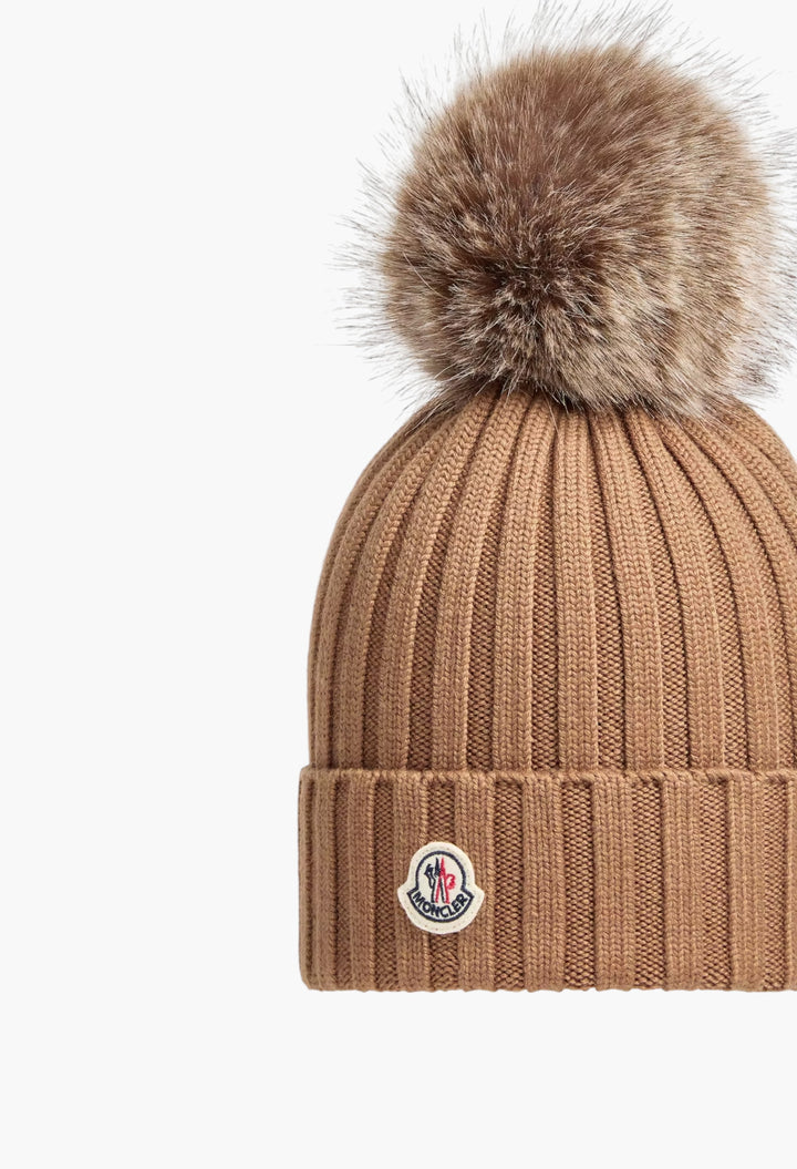 Wool Beanie With Pom Pom - GLAM MODA