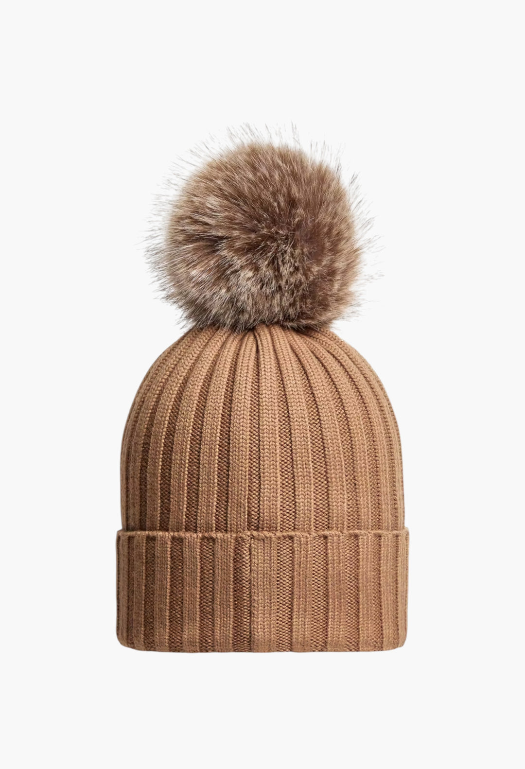 Wool Beanie With Pom Pom - GLAM MODA