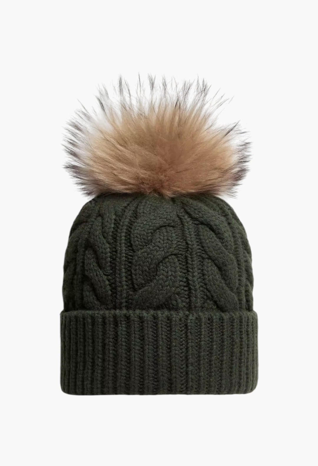 Wool & Cashmere Beanie With Pom Pom - GLAM MODA