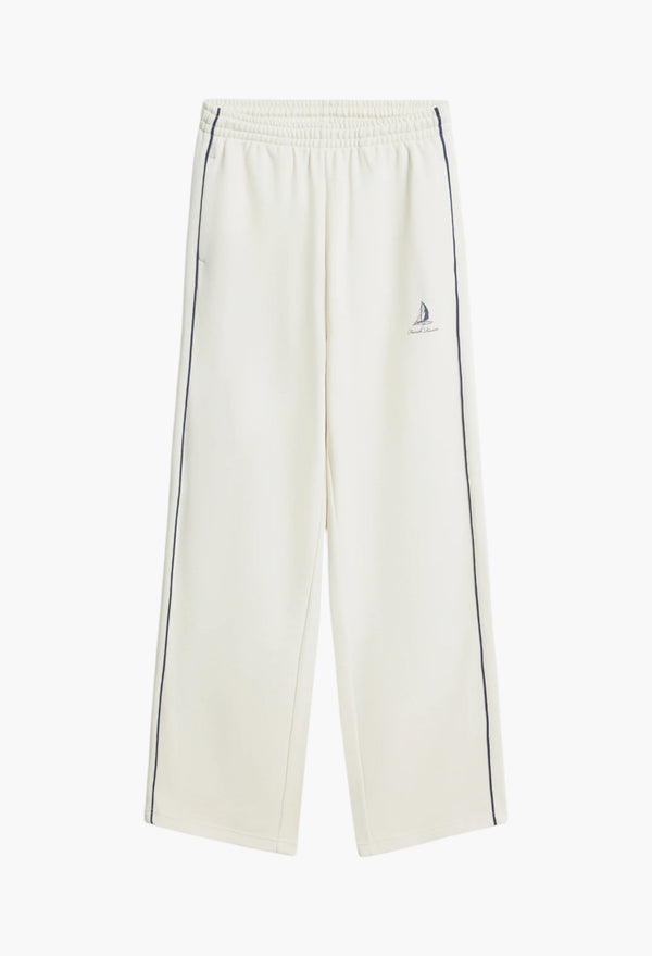 Ivory - Straight cut trousers with stripes