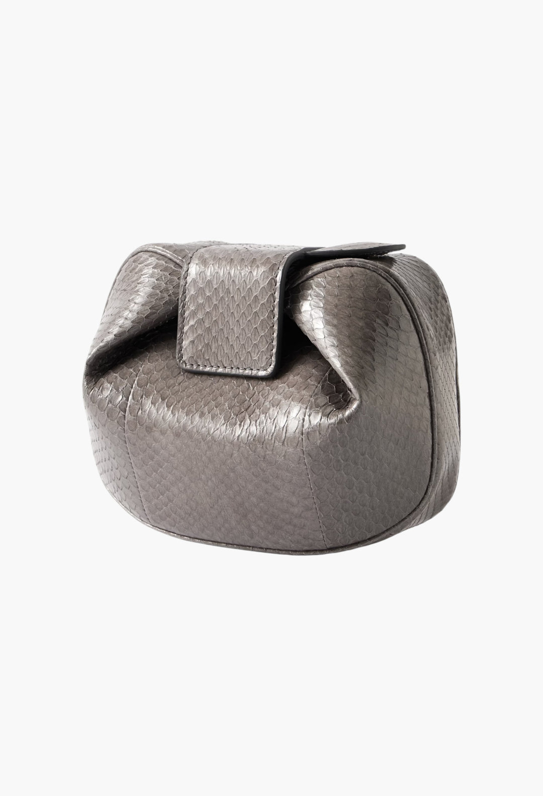 Soft Demi Snake-Effect Leather Clutch - GLAM MODA