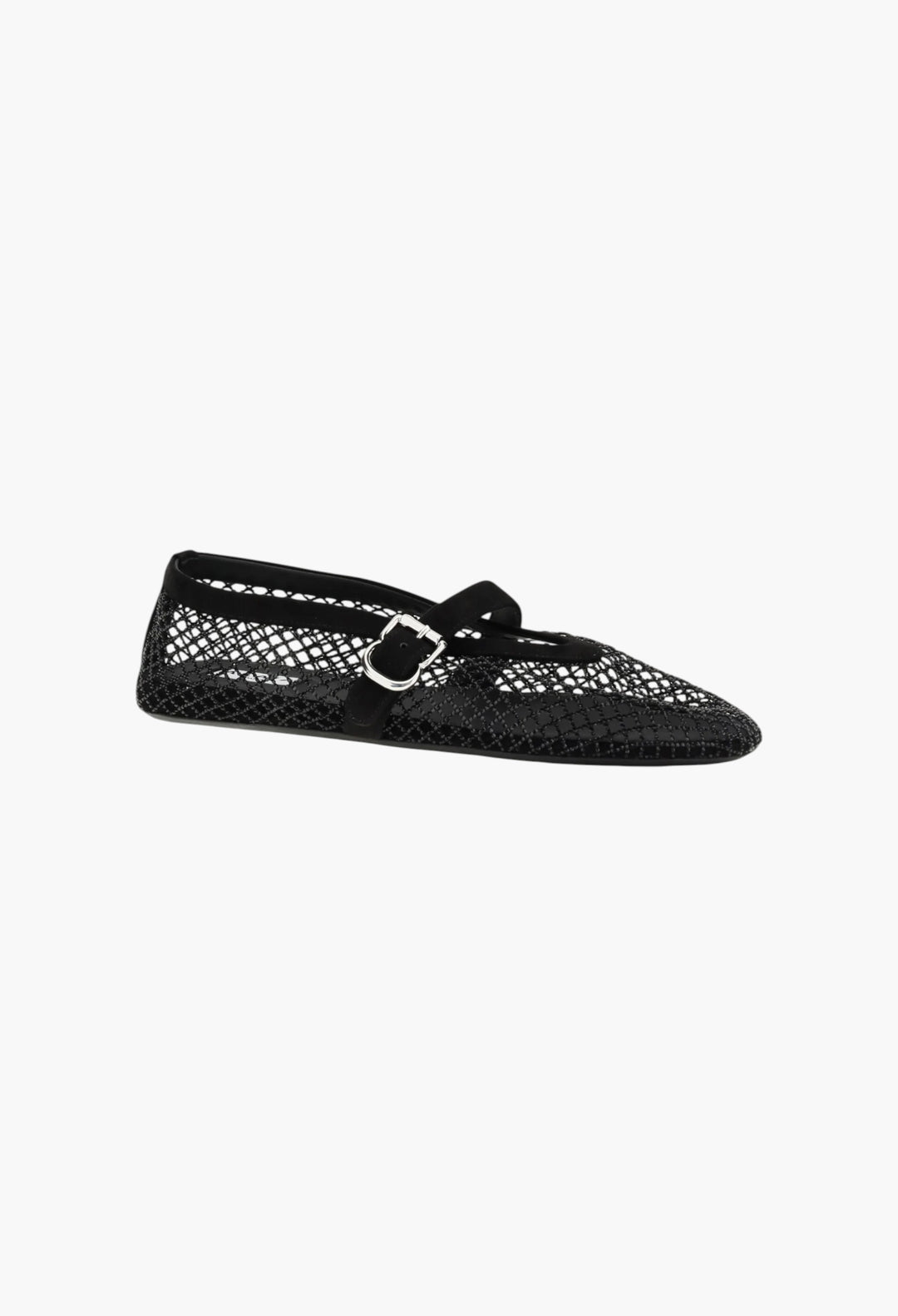 Rhinestone Mesh Ballerinas - GLAM MODA