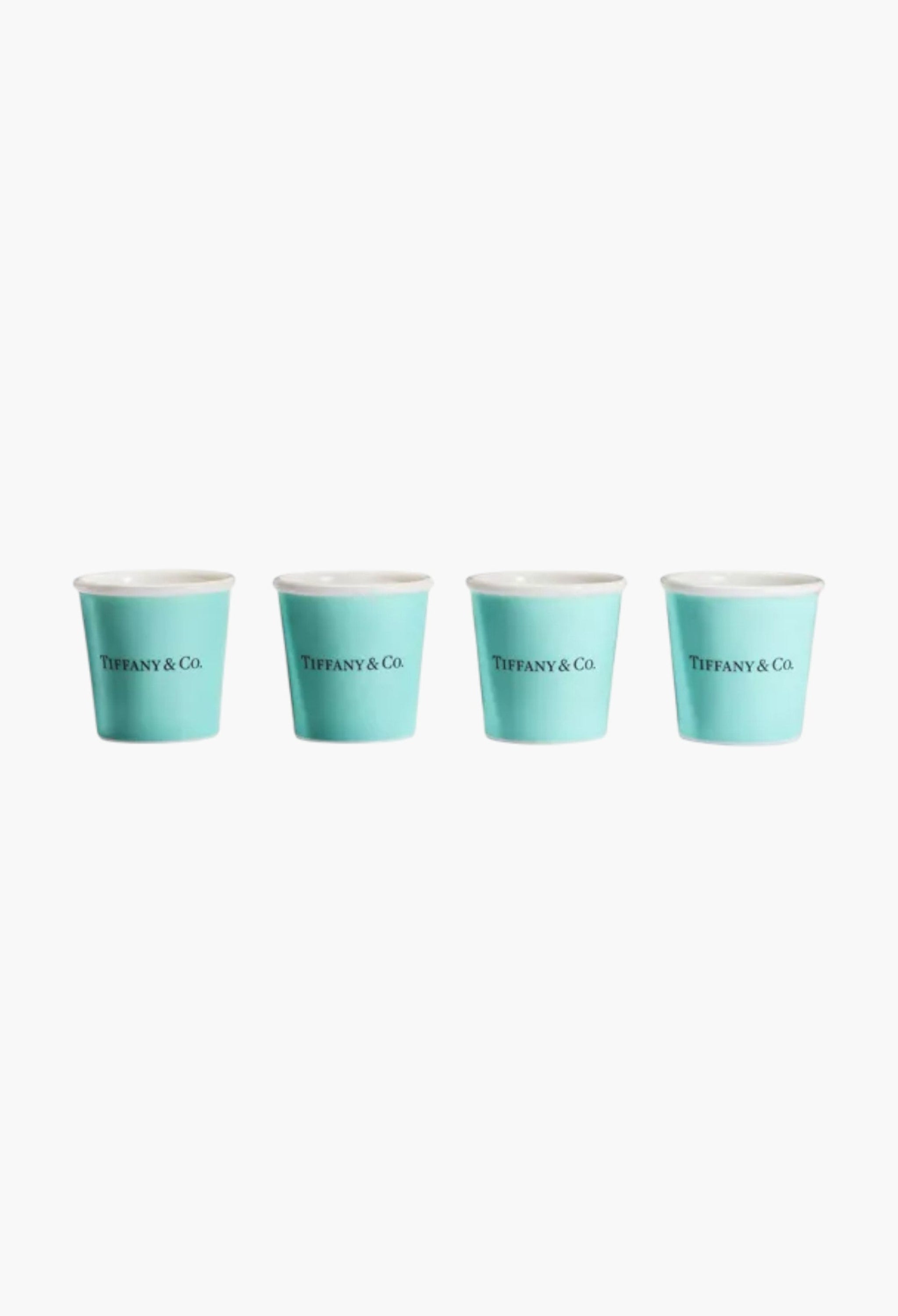 Tiffany Espresso Set of Four Cups – Luxury Bone China Coffee Cups