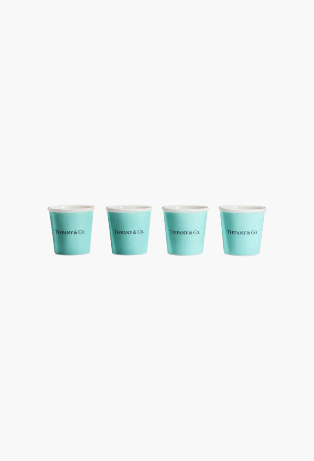 Tiffany Espresso Cups In Bone China, Set Of Four - GLAM MODA