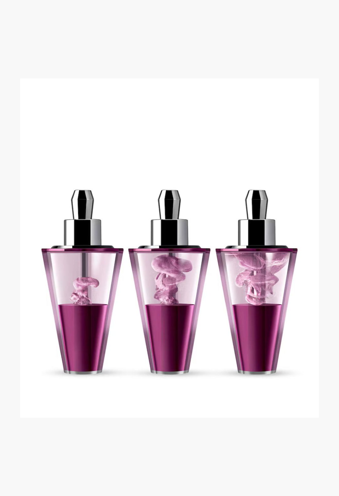 GLAM MODA Platinum Rare Haute-Rejuvenation Protocol set featuring three luxury purple serum vials for skin ageing.