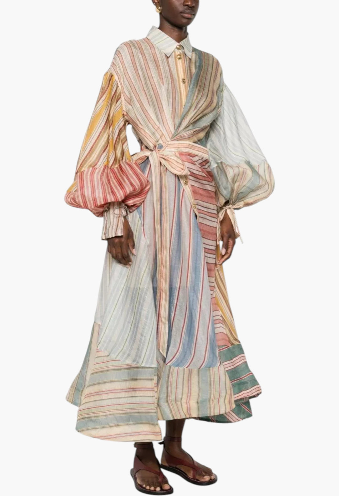 Rebellion Linen And Silk Dress - GLAM MODA