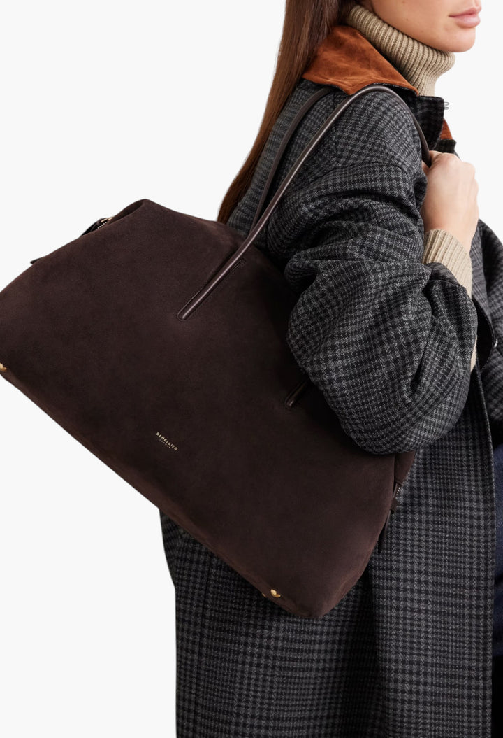 The Stockholm Leather-Trimmed Canvas Tote Bag - GLAM MODA