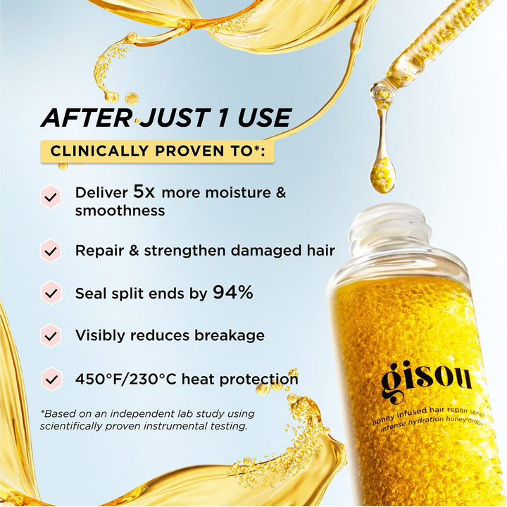 Honey Infused Hair Repair Serum - Intense Hydration Honey Drops - GLAM MODA