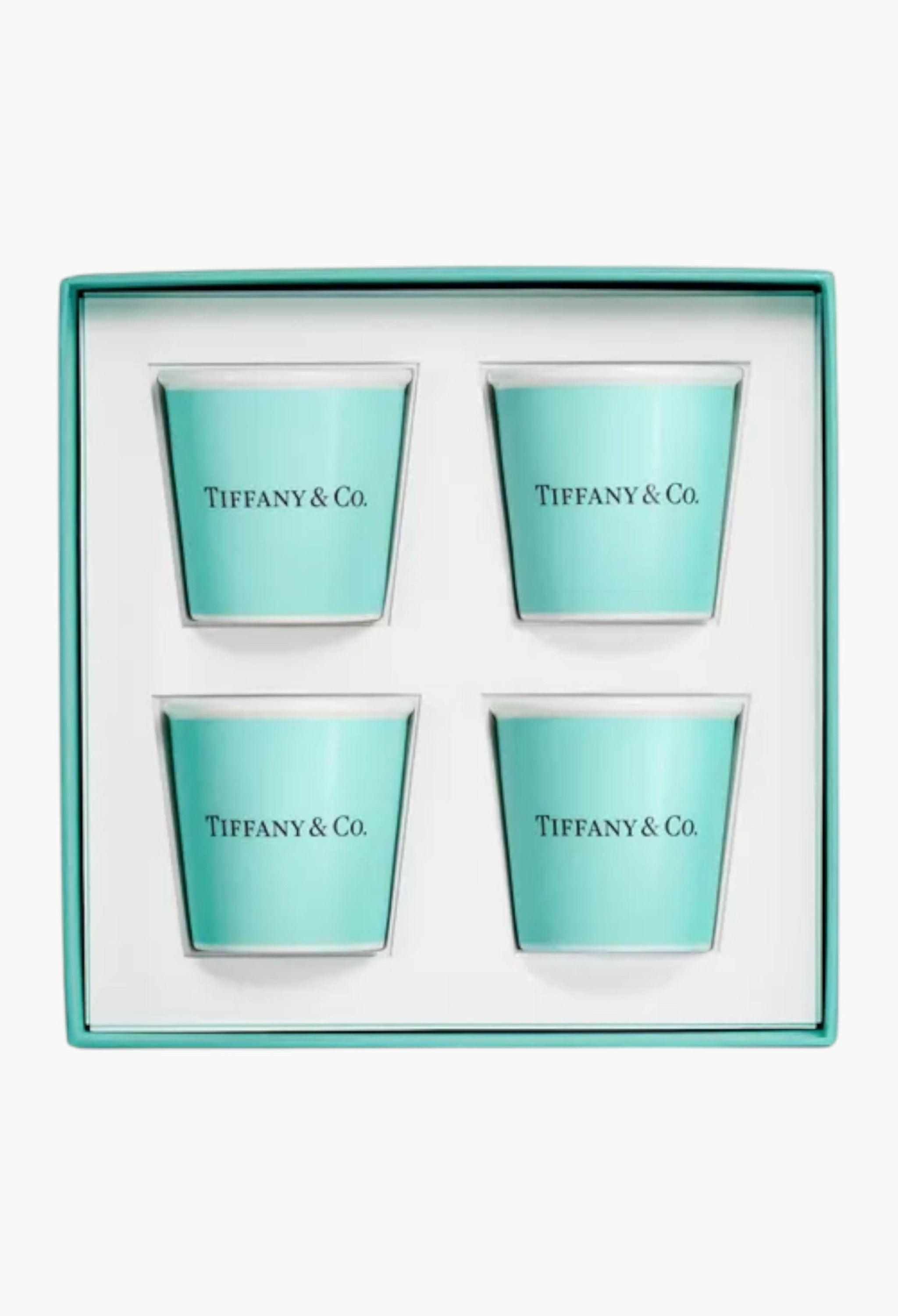 Tiffany Espresso Set of Four Cups – Luxury Bone China Coffee Cups