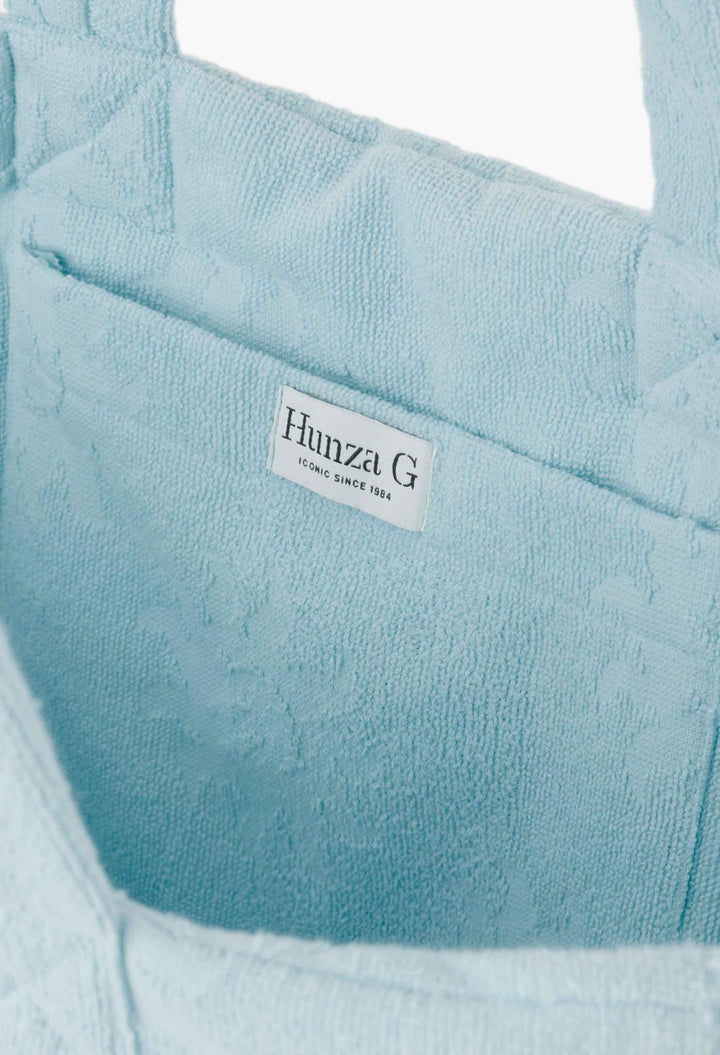 Sunny Towelling Beach Bag Ice Blue