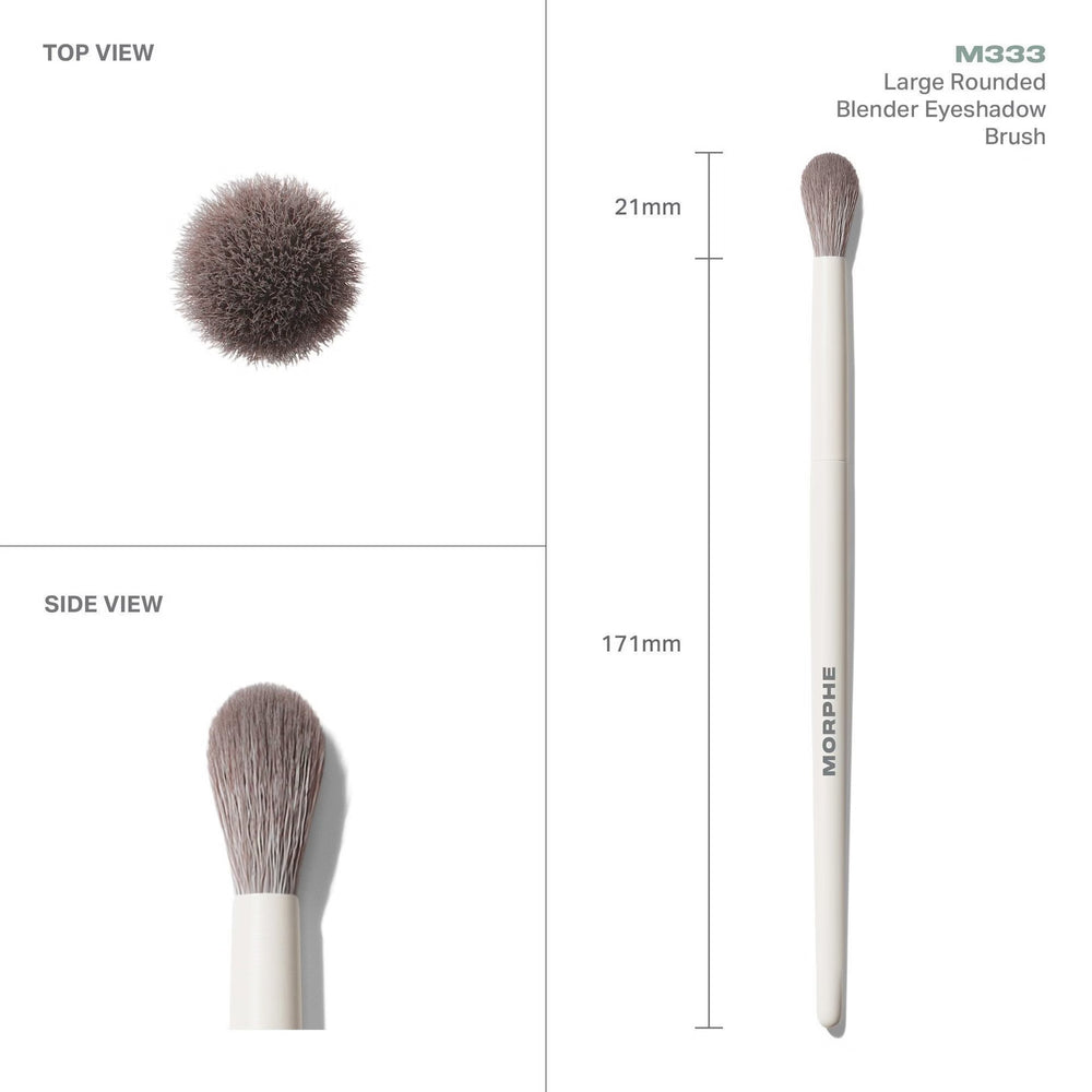M333 Large Rounded Blender Eyeshadow Brush | GLAM MODA