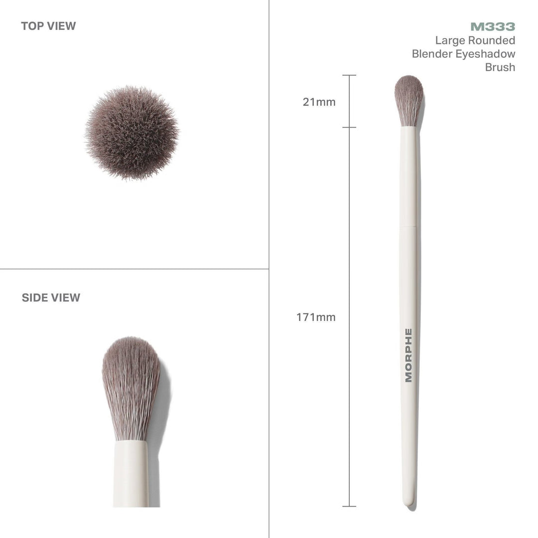 M333 Large Rounded Blender Eyeshadow Brush | GLAM MODA