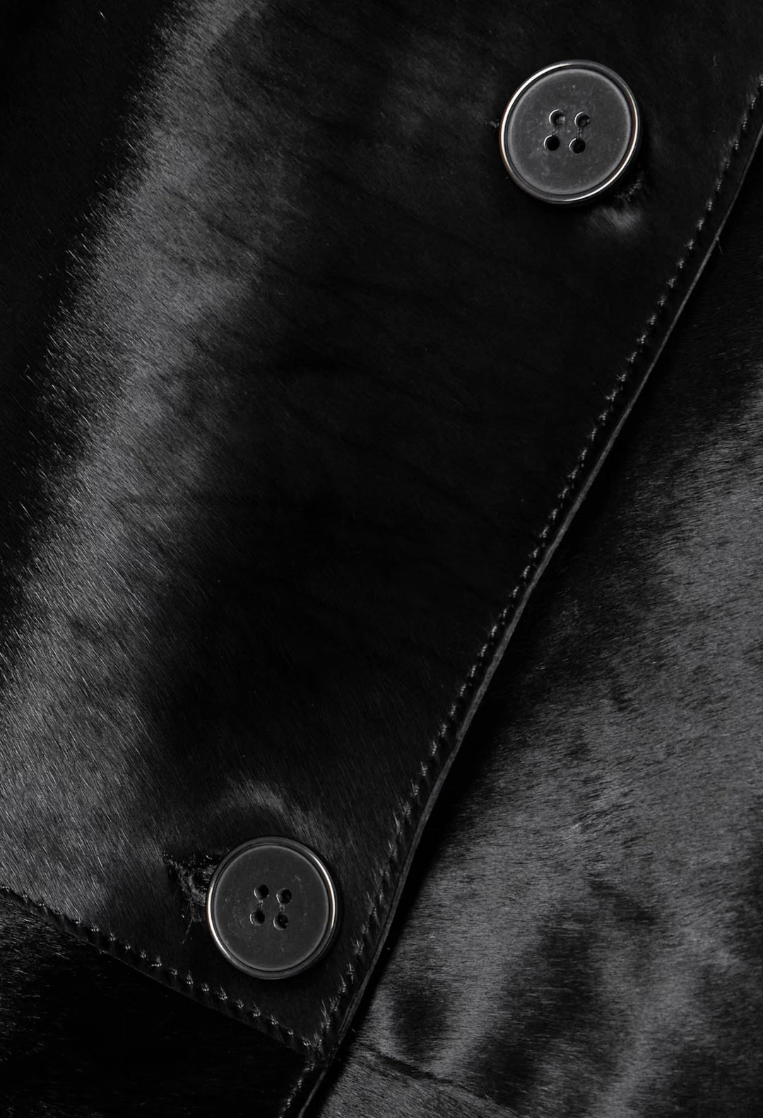 Paneled Cow Hair Coat - GLAM MODA