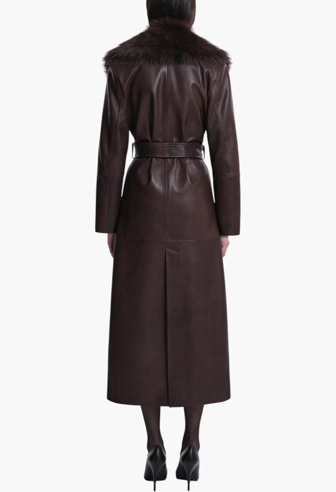 Dakota Glamorous Leather Coat - GLAM MODA