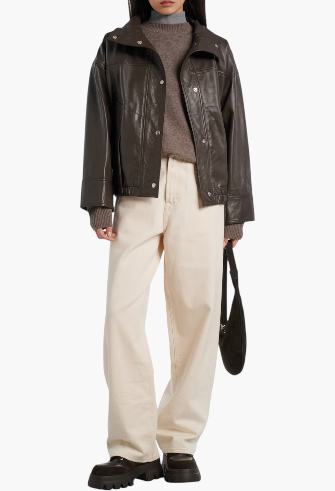 Sapporo Shearling-Lined Leather Lace-Up Boots - GLAM MODA