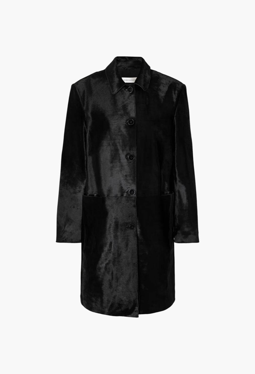Paneled Cow Hair Coat - GLAM MODA