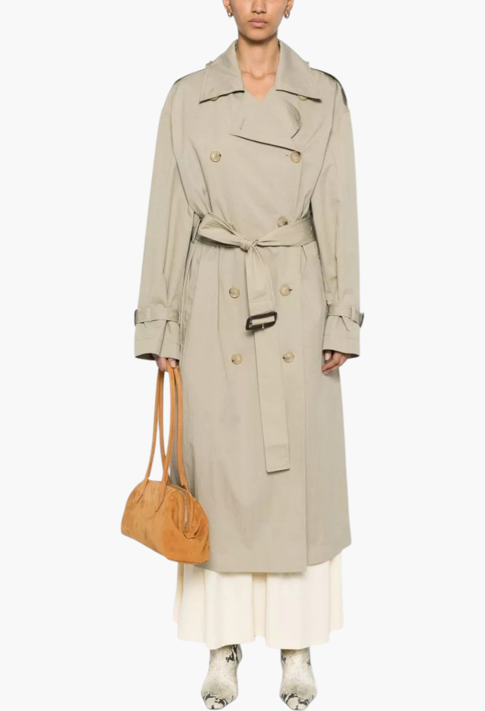 Cotton Blend Trench Coat - GLAM MODA