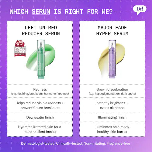 Left Un-Red Reducer Face Serum for Redness and Blemish Prone Skin - GLAM MODA