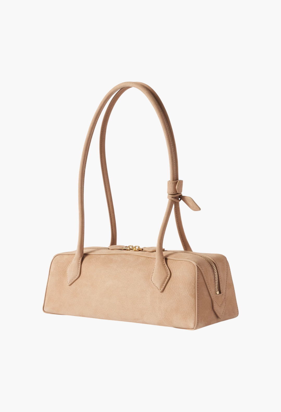 Le Teckel Medium Nubuck Shoulder Bag - GLAM MODA