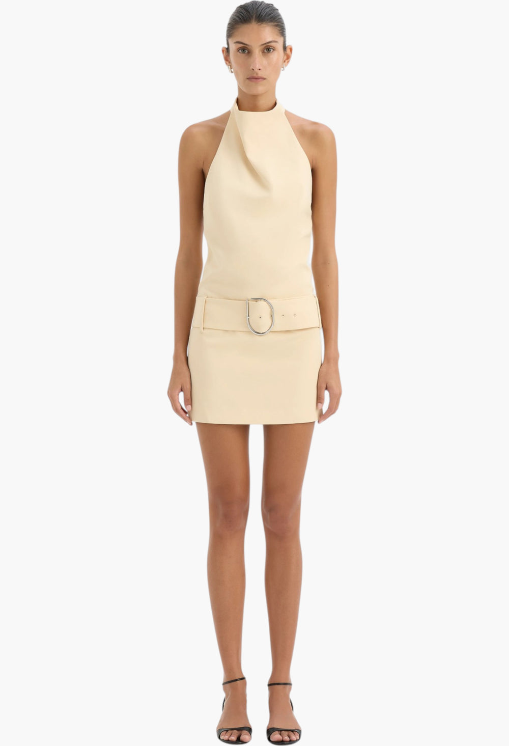 Sabina Belted Mini Dress - GLAM MODA