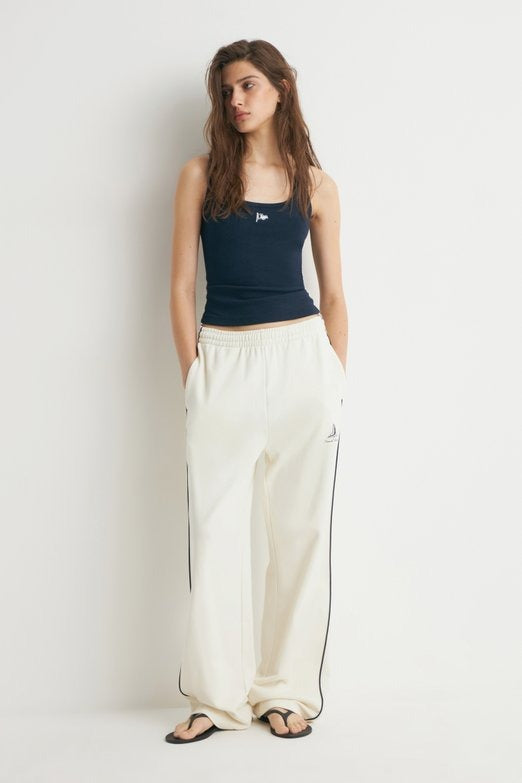 Dark Blue - Cotton And Viscose Top With Embroidery