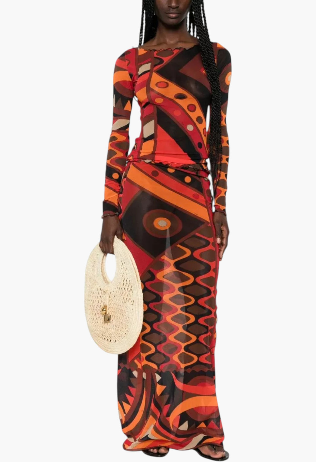 Printed Tulle Skirt - GLAM MODA