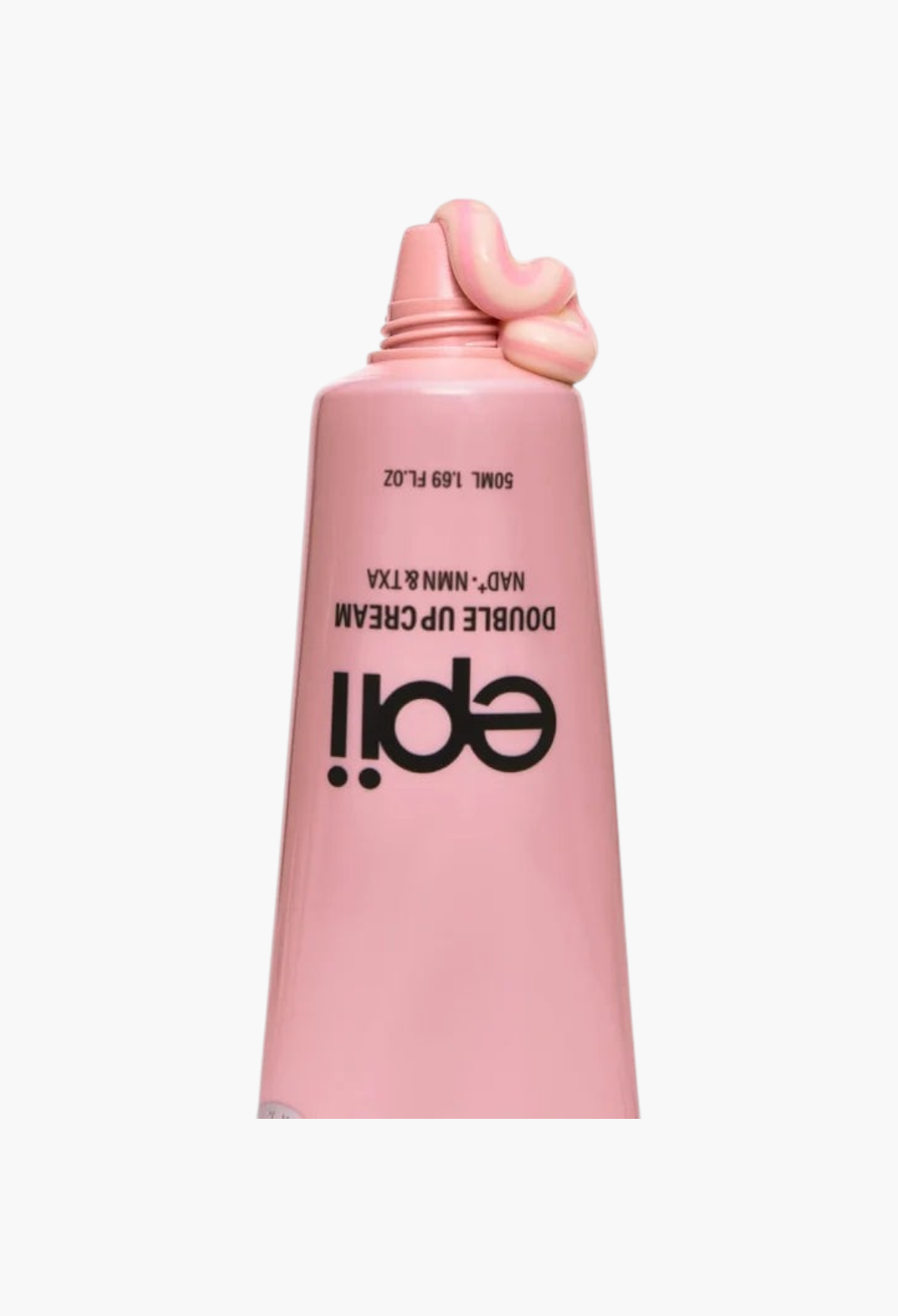 GLAM MODA Epii Double Up Cream in a pink squeeze tube with a swirl of dual-toned pink and white brightening moisturizer